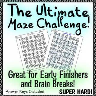 Printable Maze sheets